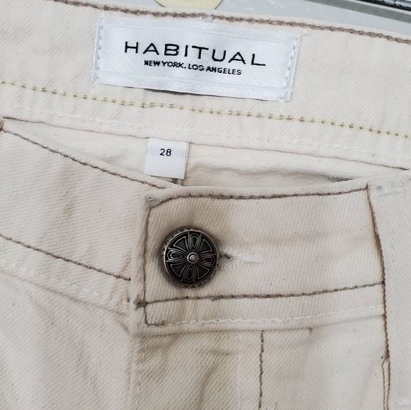 Habitual LA Bombshell Cream Low Rise Bootcut Jeans - Picture 2 of 5